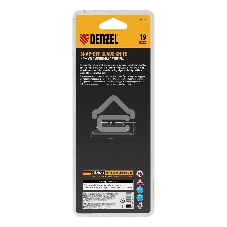 Нож строительный Denzel 19 мм, сменное трапециевидное лезвие, SK4, алюминиевый корпус, торцевой зажим