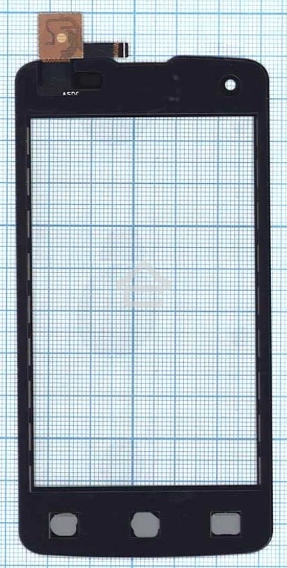 Сенсорное стекло (тачскрин) для DNS S4006, черное