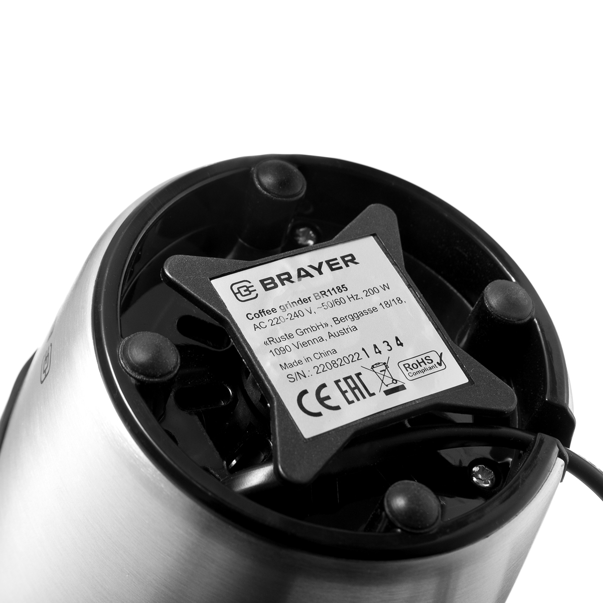 Кофемолка с капучинатором BRAYERBR1185