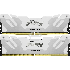Оперативная память Kingston Fury Renegade, DDR5, 32Gb (2x16Gb), 6400MHz, CL32, DIMM, радиатор, белый