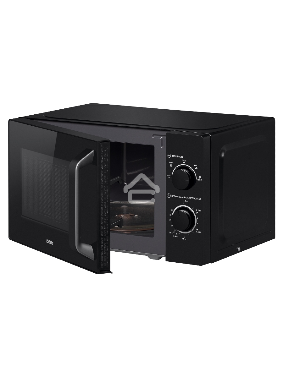 Микроволновая печь BBK 20MWS-760M/B черный, 20 л, 700 Вт, поворотный мехинизм