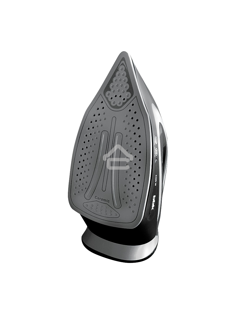 Утюг BBK ISE-2405 черный/серебро, 2400 Вт