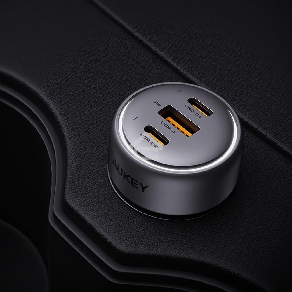 Автомобильное зарядное устройство Aukey Pathfinder 66W серый ACC-CC-P1