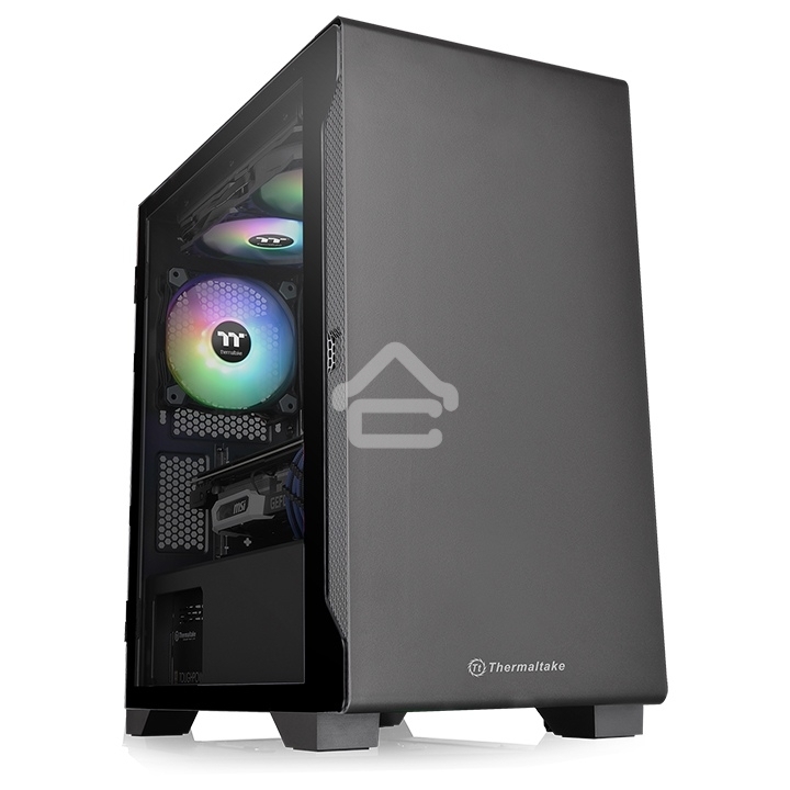 Компьютерный корпус S100 TG CA-1Q9-00S1WN-00 Black/Win/SPCC/Tempered Glass*1/120mm Standard Fan*1