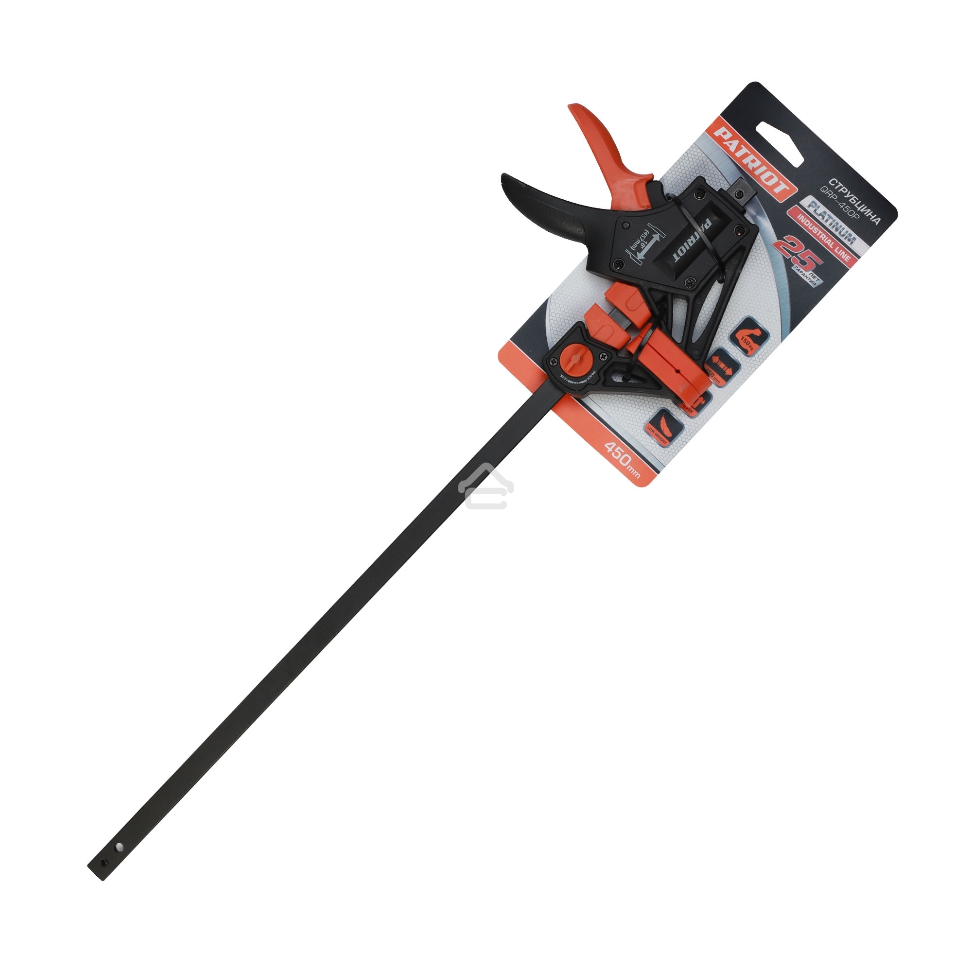 Струбцина PATRIOT Platinum QRP-450P, быстрозажимная, усиленная, 450мм