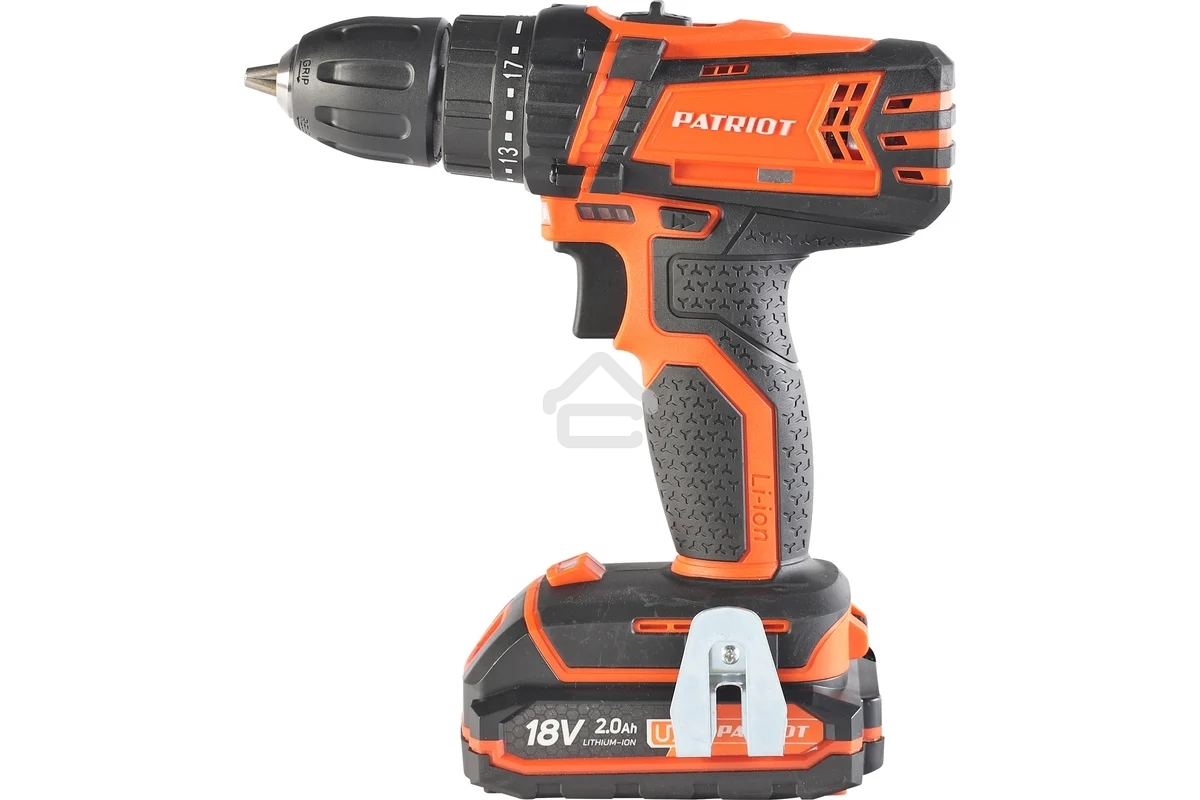 Дрель-шуруповерт аккумуляторная Patriot BR 181UES, Аккумуляторная, 21В, 2 АКБ, Кейс