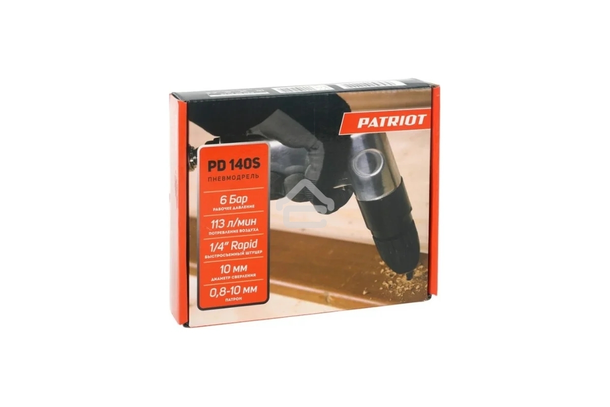 Пневмодрель Patriot PD 140S, 113 л/мин, сетевая