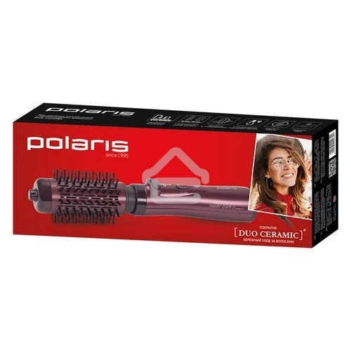 Фен-щетка Polaris PHS 1020RK лиловый 1000Вт. Кол-во режимов 3. Конструкция вращение шнура.2 насадки-щетки: 50, 35 мм. В комплекте щетка. Покрытие керамическое.Автоматическое вращение насадок.