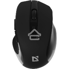 Мышь беспроводная Defender Prime MB-053 черный, 1600 dpi, радиоканал, USB, кнопки - 6