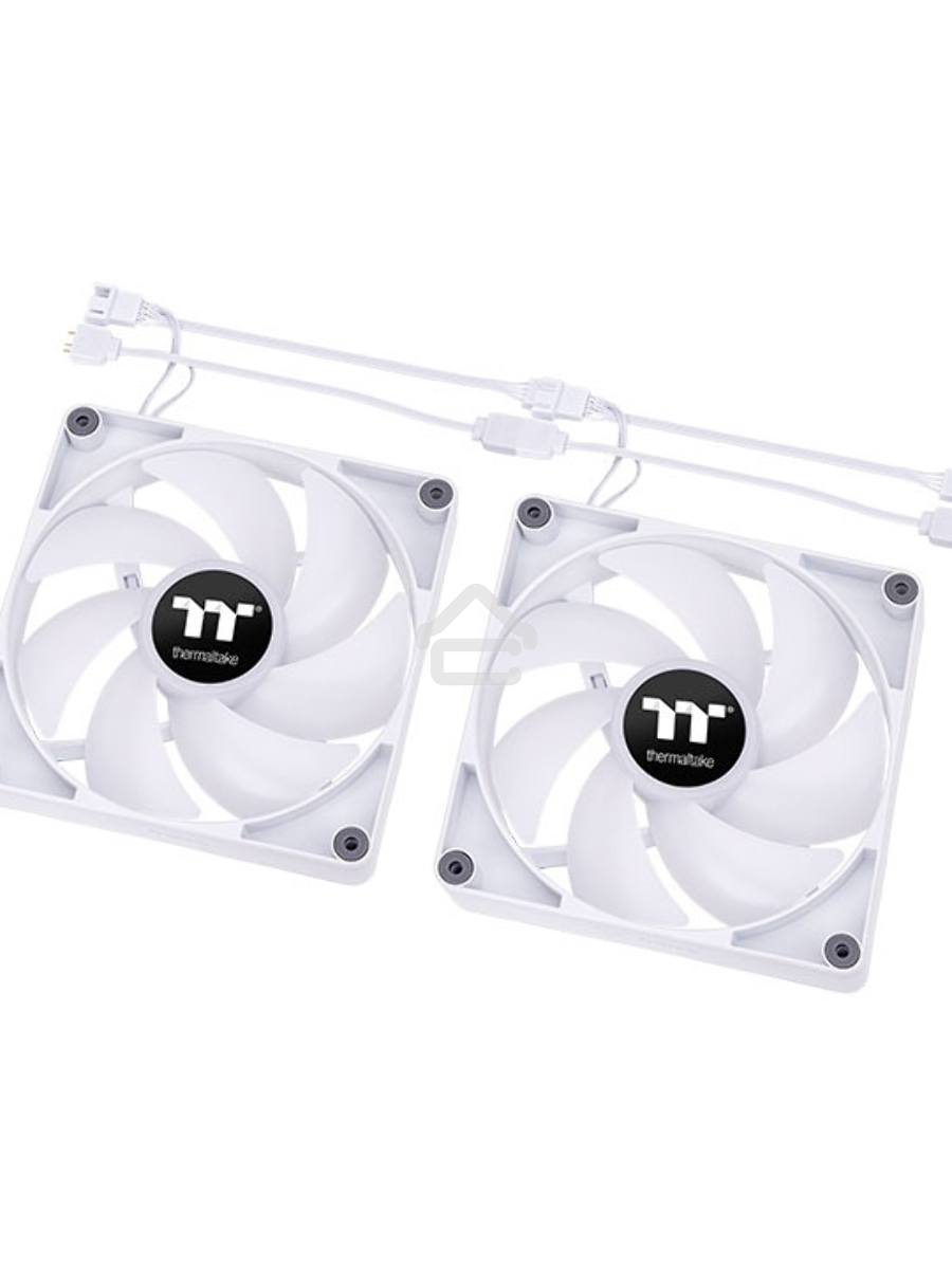 Вентилятор для корпуса Thermaltake CT140 ARGB 140х140x25 белый 4-pin 30.5дБ (упак.:2шт) (CL-F154-PL14SW-A) Ret