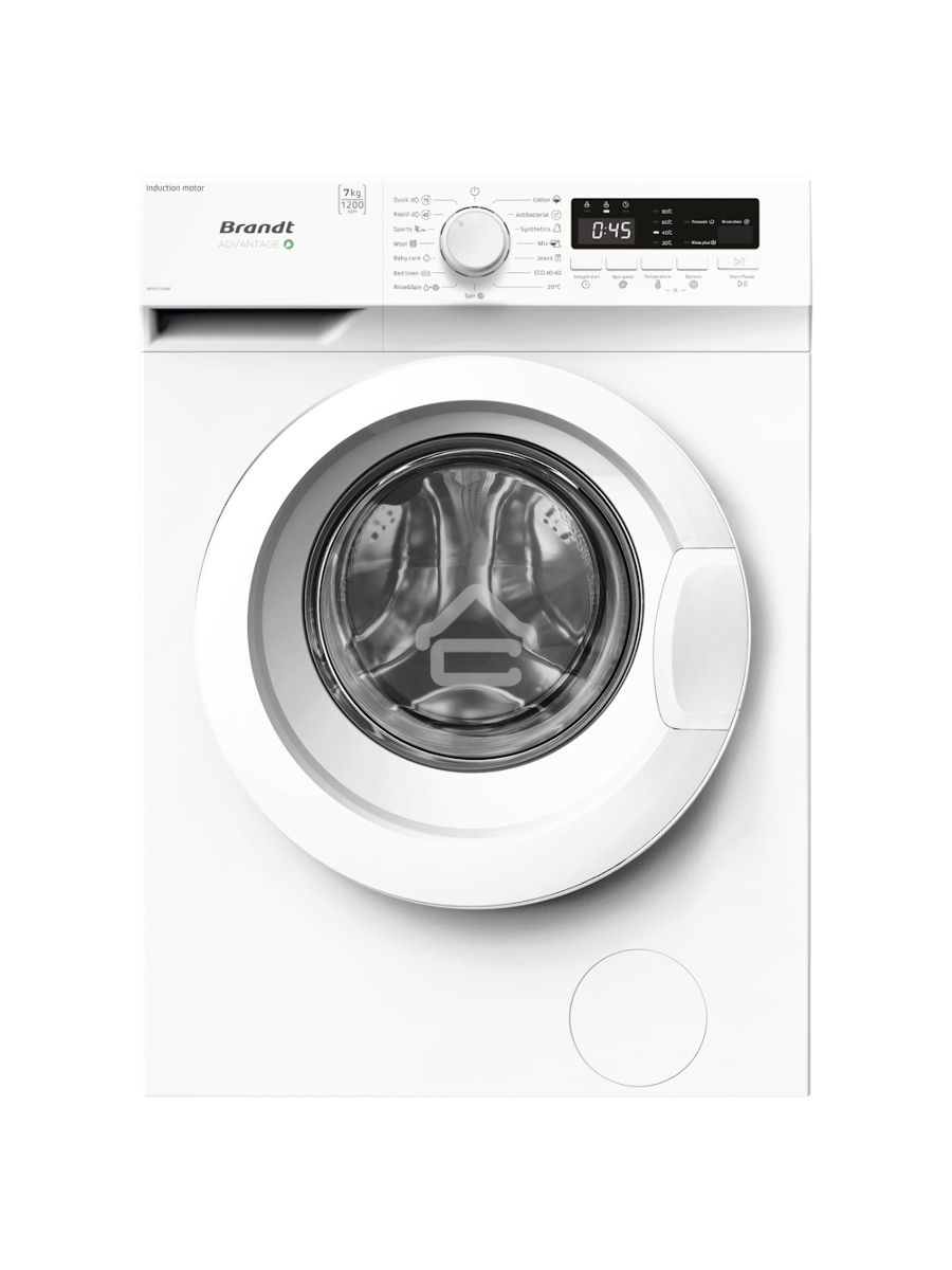 Стиральная машина BRANDT WFB173QWE белый, загрузка фронтальная 7 кг, 1200 об/мин., класс: В