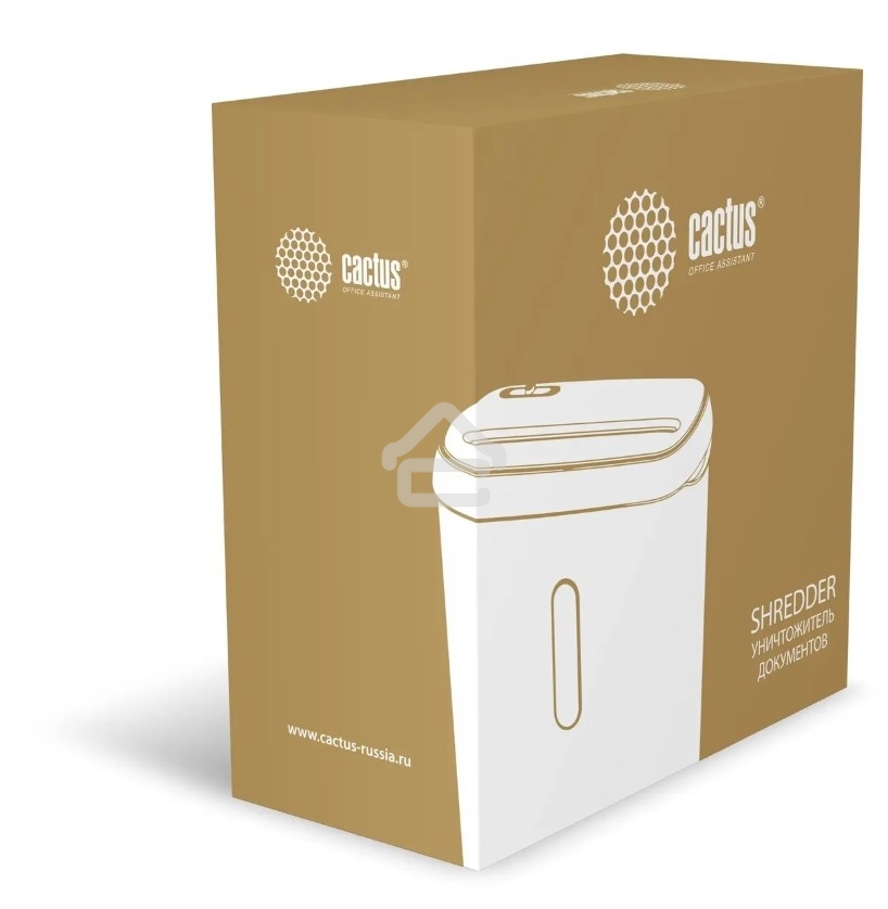 Шредер Cactus CS-SH-A1, (секр.Р-2) ленты 6.лист. 8лтр.