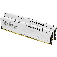 Оперативная память Kingston Fury Beast, DDR5, 64Gb (2x32Gb), 5600MHz, CL40, DIMM, с радиатором, белый