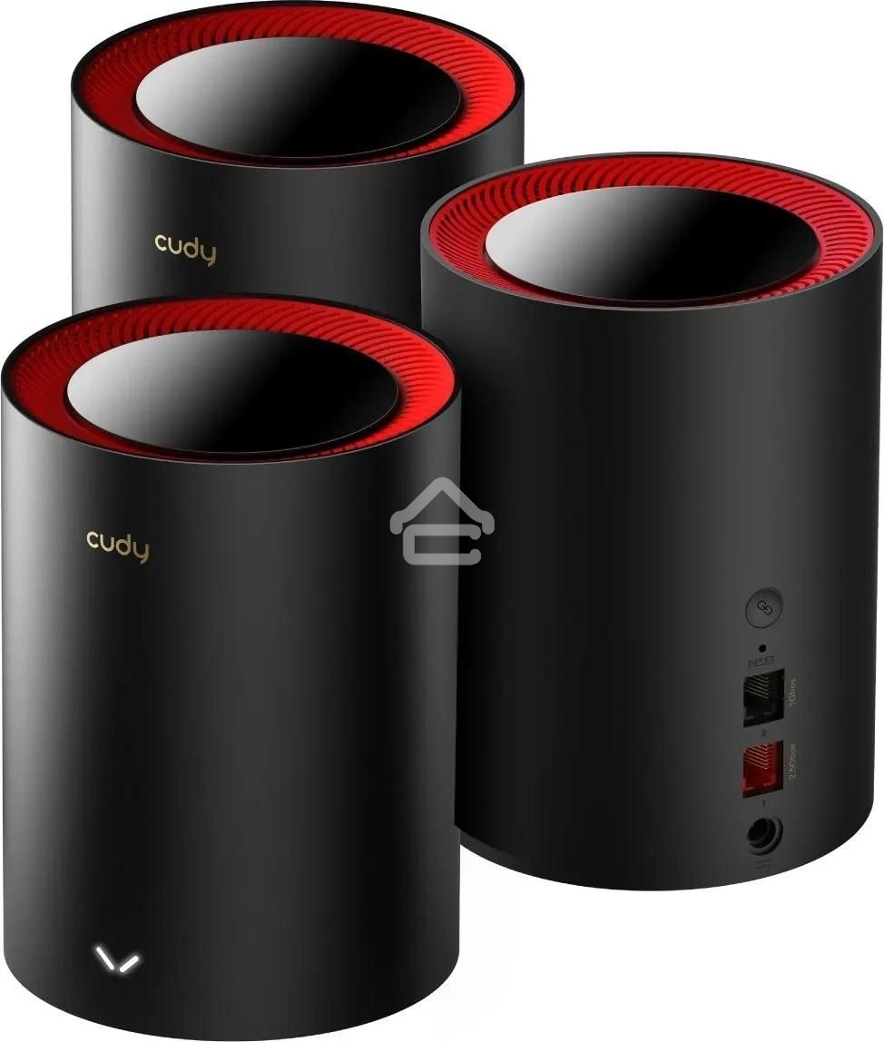 Wi-Fi Mesh-система/ AX3000 Wi-Fi 6 Mesh 2.5G Solution 3-Pack, Dual-Band, Chipset MT7981BA+MT7976CN+RTL8221B, 802.11ax/ac/a/b/g/n, 2402Mbps at 5GHz + 574Mbps at 2.4GHz, 2.5G WAN+GE LAN, 5 internal antennas, MU-MIMO, DDNS, Zerotier/Wireguard/OpenVPN/IPSec/L