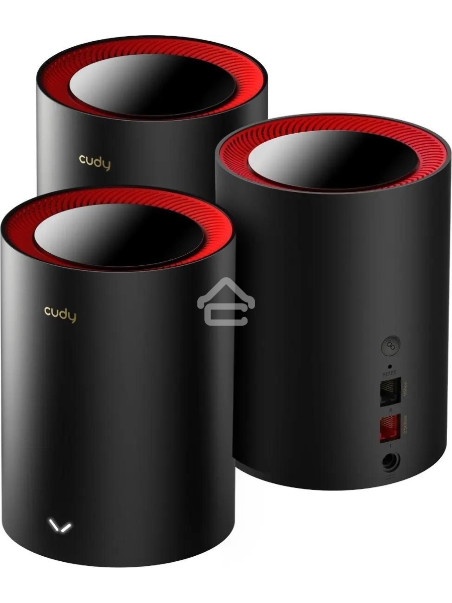 Wi-Fi Mesh-система/ AX3000 Wi-Fi 6 Mesh 2.5G Solution 3-Pack, Dual-Band,  Chipset MT7981BA+MT7976CN+RTL8221B, 802.11ax/ac/a/b/g/n,  2402Mbps at 5GHz + 574Mbps at 2.4GHz,  2.5G WAN+GE LAN, 5 internal antennas,  MU-MIMO, DDNS, Zerotier/Wireguard/OpenVPN/IPS