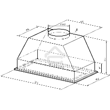Вытяжка встраиваемая Lex Hyper 600 GS WH Inverter белый управление: сенсорное (1 мотор)