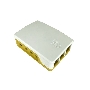 Корпус ACD  White+Yellow ABS Case for Raspberry 4B