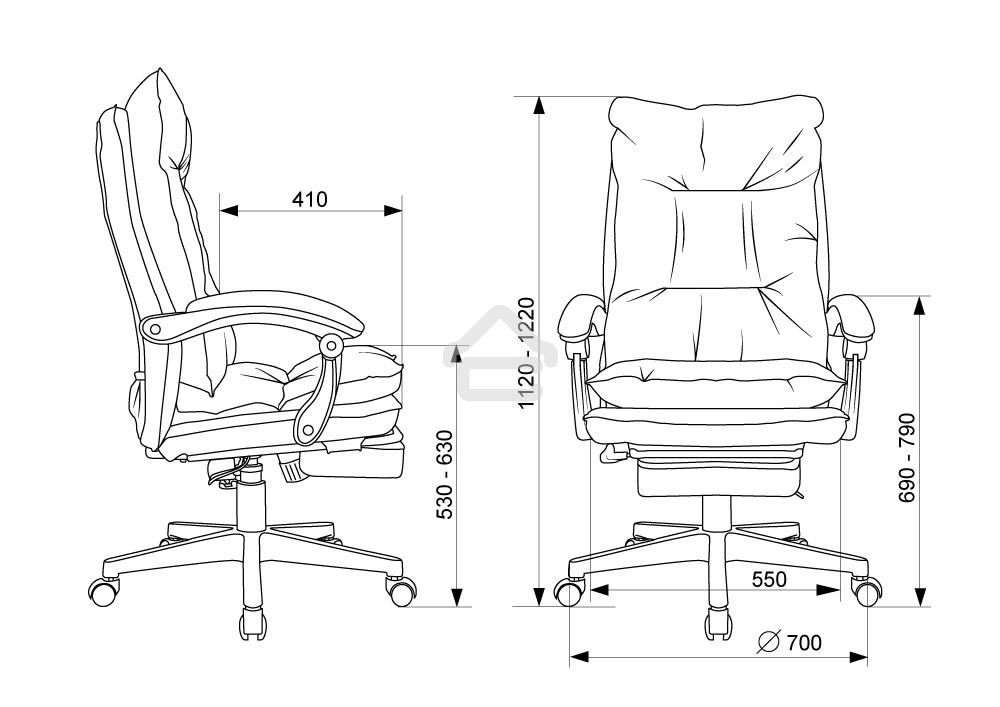 Кресло руководителя Бюрократ CH-820MSG-F бежевый 38-402 крестов. пластик подст. для ног
