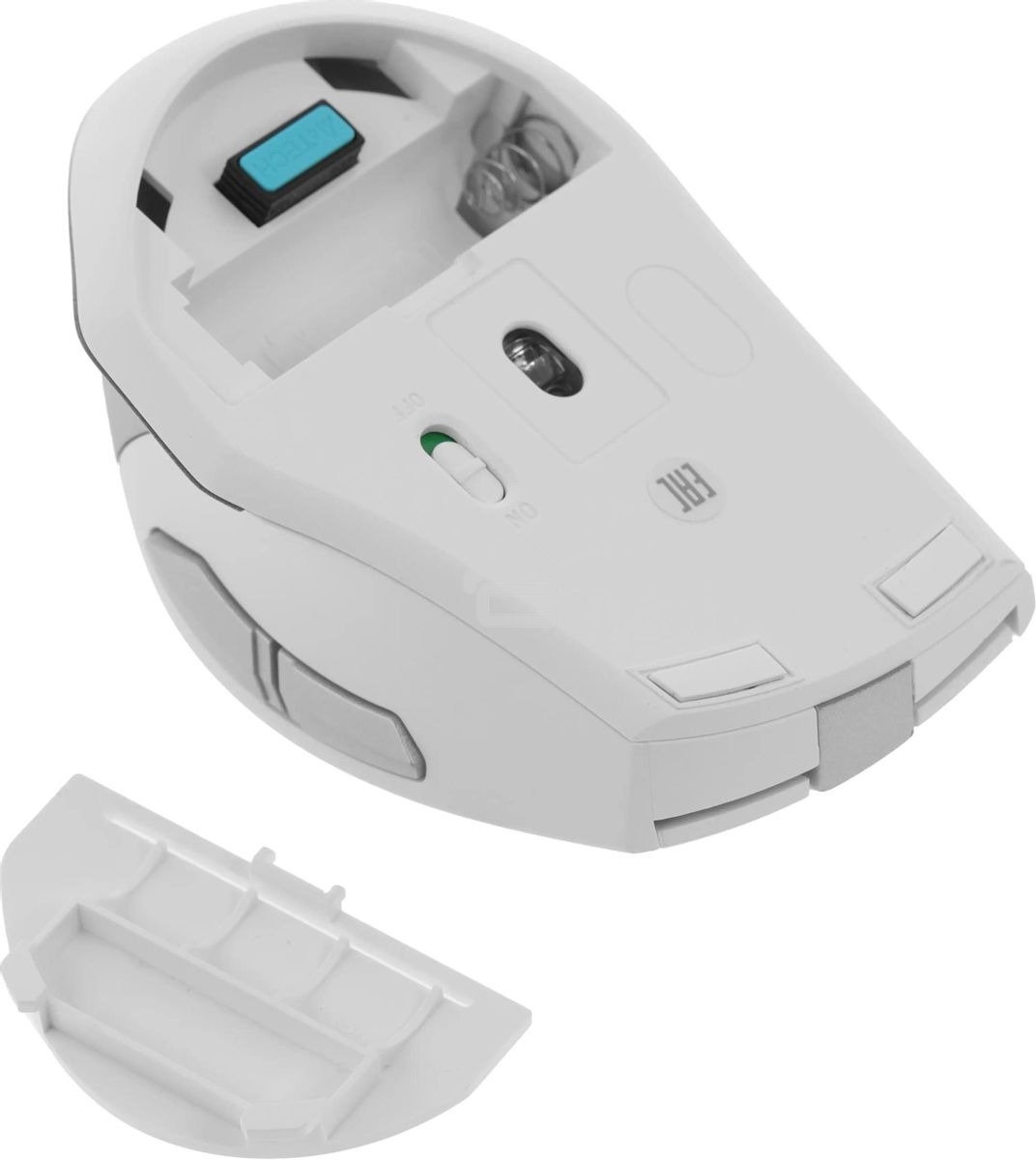 Мышь беспроводная A4Tech Fstyler FG35 серебристый/белый, 2000 dpi, радиоканал, USB, кнопки - 6