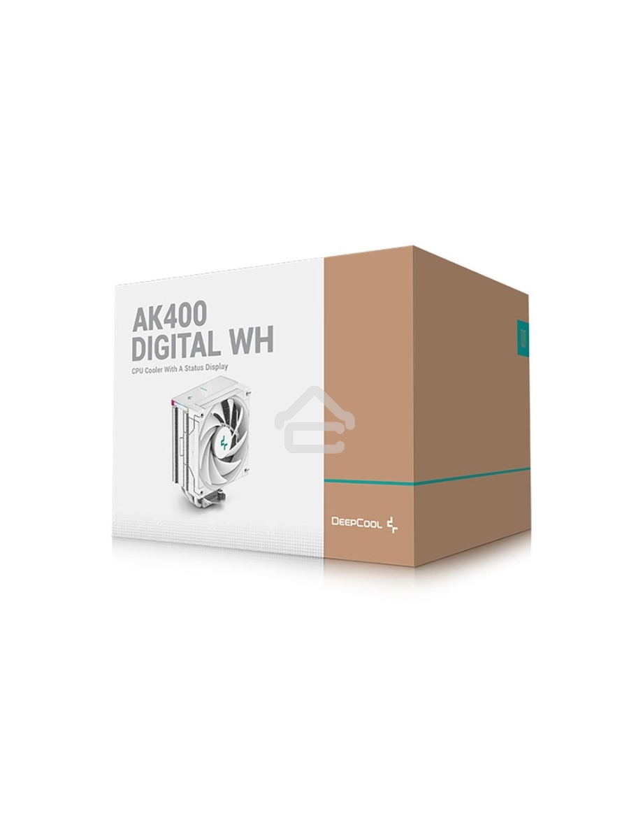 Кулер для процессора DeepCool AK400 DIGITAL белый 120мм алюминий 1850rpm 28db 4-pin 220Вт