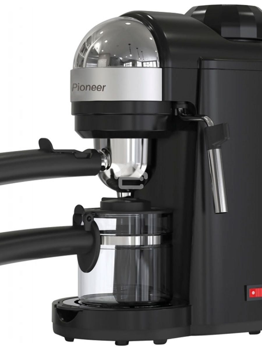 Кофеварка рожковая Pioneer CM106P черный, исп. кофе - молотый, 0.24 л, 800 Вт, 3.5 Бар.