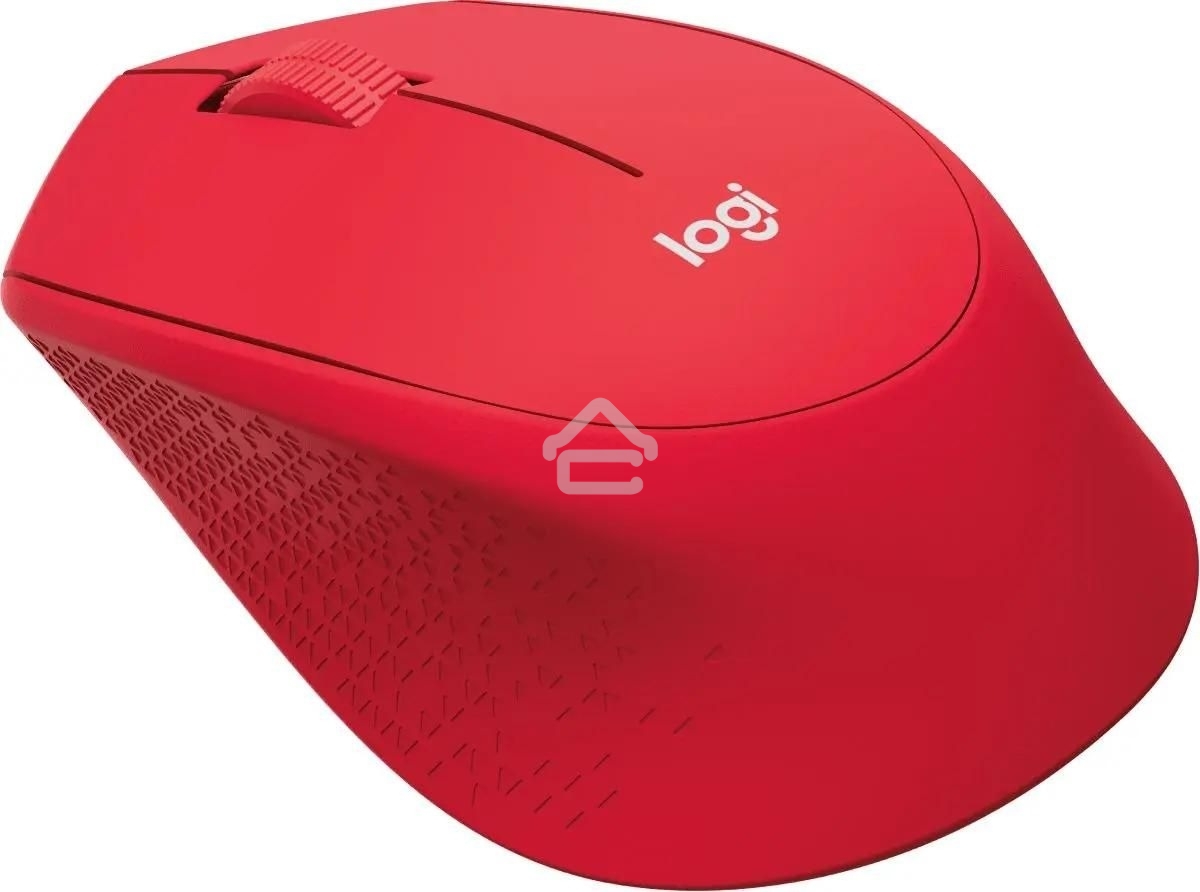 Мышь беспроводная Logitech M280 красный, 1000 dpi, радиоканал, USB, кнопки - 3