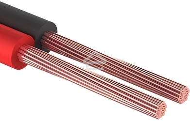 Кабель акустический Rexant ШВПМ 2х0.35 кв.мм, красно-черный, 100 м