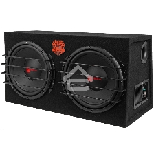 Сабвуфер автомобильный ACV CRAFT F122A активный двойной/корпусной/3000Вт/30см*2/SPL-110дБ/черный