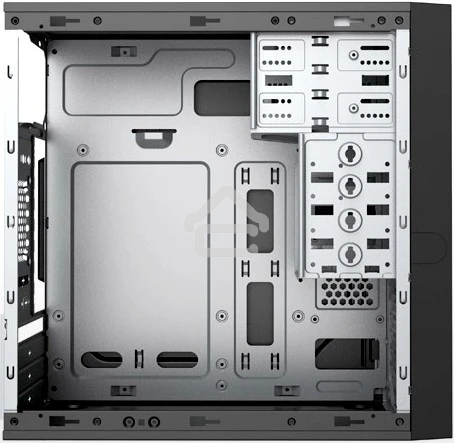 Компьютерный корпус с блоком питания 450Вт. Case Foxline FL-733, mATX, 2x5.25EXT, 2x3.5EXT, 5x3.5INT, 2xUSB 2.0, HDA, w/o FAN, w/450W ATX PSU, w/1.2m EU pwr cord