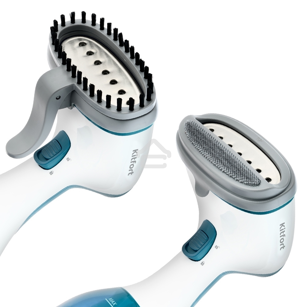 Отпариватель Kitfort КТ-916-1/Мощность: 900-1100 Вт.Объем резервуара для воды: 220 мл.голубой