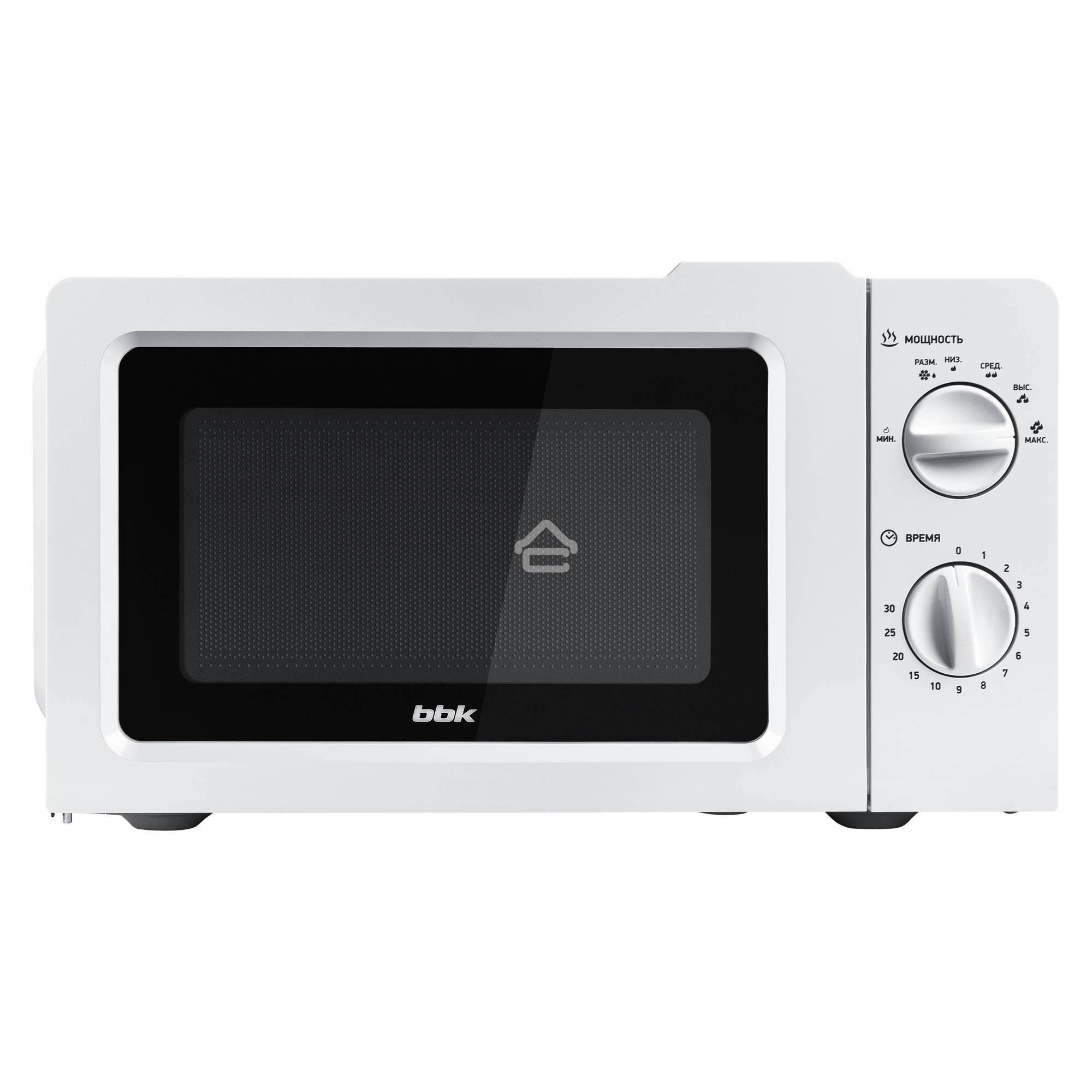 Микроволновая печь BBK 17MWS781MW белый, 17 л, 700 Вт, переключатели - поворотный механизм
