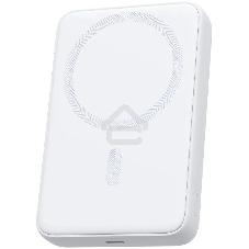 Портативный аккумулятор Aukey Magnetic 10000 Qi белый