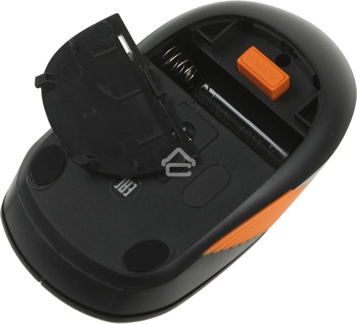 Мышь беспроводная A4Tech Fstyler FG10S черный/оранжевый, 2000 dpi, радиоканал, USB, кнопки - 4