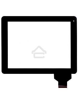 Сенсорное стекло (тачскрин) для DNS AirTab M975w, черное