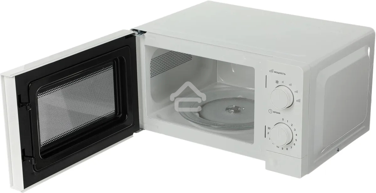 Микроволновая печь SUPRA 20MW61 белый, 20 л, 700 Вт, переключатели - поворотный механизм