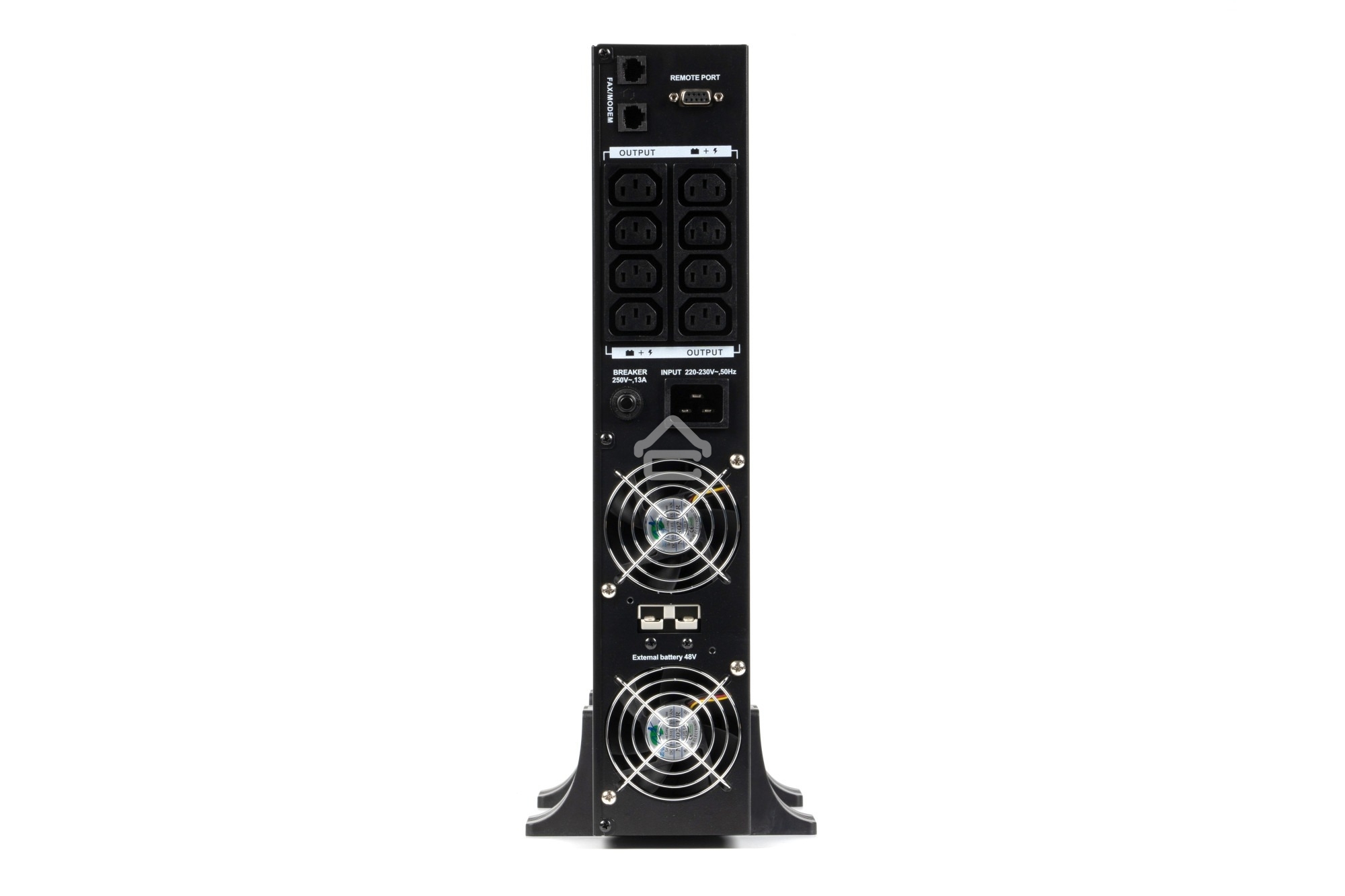 Источник бесперебойного питания ИБП Бастион RAPAN-UPS 3000 RACK+4x9Ah (2100 Вт, Line-interactive, встроенные АКБ 6 шт.x 9Ah) 8960