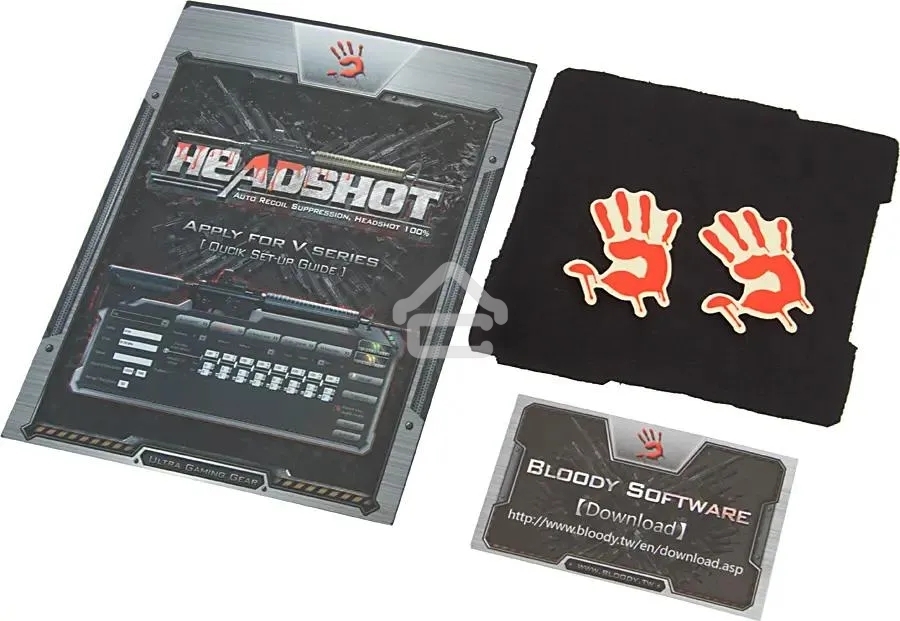 Мышь проводная A4Tech Bloody V7 черный, 3200 dpi, USB Type-A, кнопки - 8