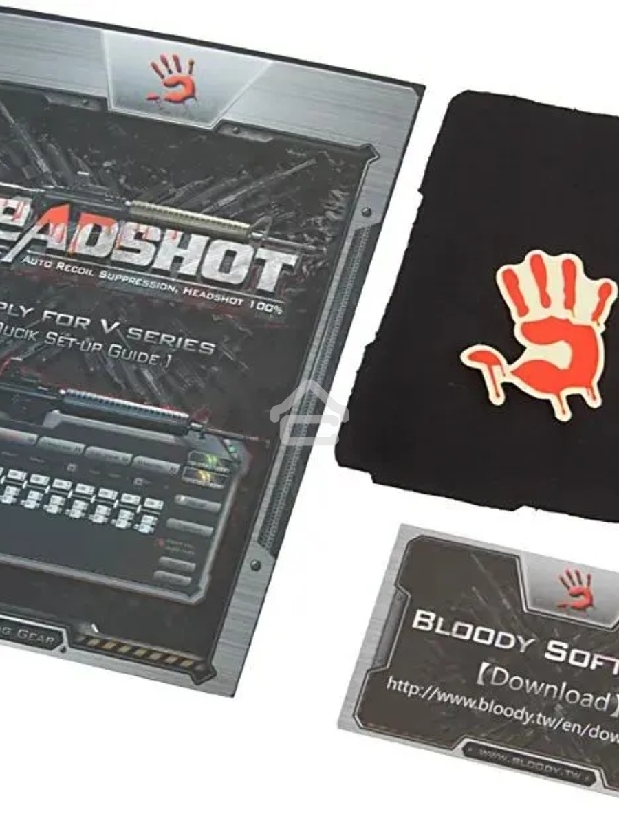 Мышь проводная A4Tech Bloody V7 черный, 3200 dpi, USB Type-A, кнопки - 8