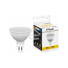 Лампа светодиодная Feron LB-26 7W 230V G5.3 2700K MR16 матовая