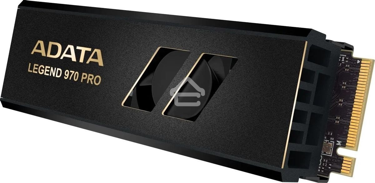 Накопитель SSD ADATA Legend 970 Pro, 1000 Гб, M.2 2280, PCIe 5.0 x4, NVMe 2.0, 3D TLC, R/W 13000/5800 МБ/сек, радиатор с вентилятором