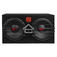 Сабвуфер автомобильный ACV CRAFT F122A активный двойной/корпусной/3000Вт/30см*2/SPL-110дБ/черный