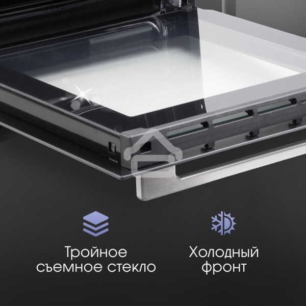 Духовой шкаф электрический встраиваемый Zigmund & Shtain E 145 S нержавеющая сталь