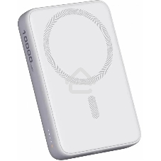 Портативный аккумулятор Aukey Magnetic 10000 Qi белый