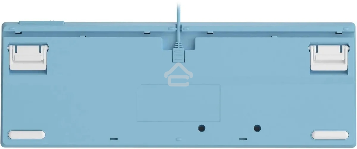 Клавиатура проводная A4Tech Fstyler FS300 (FS300 PANDA SNOWBOARDING), USB, белый/синий