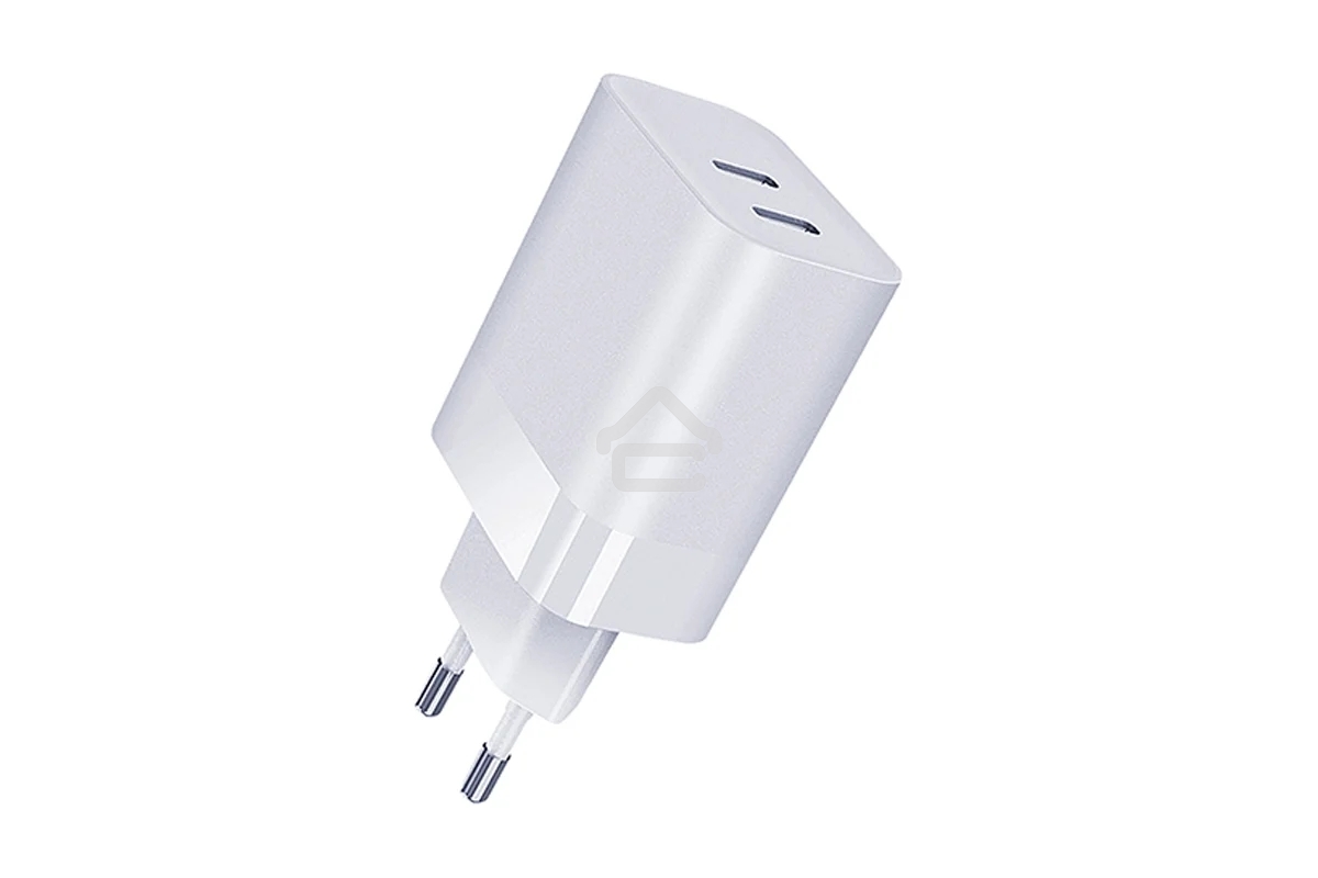 СЗУ Qumo Energy PD 35W (Charger 0074), два порта: Type-C PD + Type-C PD, белый