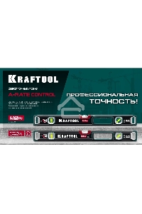Уровень Kraftool A-RATE CONTROL 1000 мм, магнитный сверхпрочный уровень с зеркальным глазком