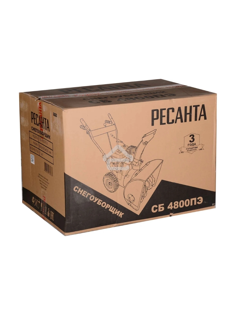 Снегоуборщик бензин. Ресанта СБ 4800ПЭ 7л.с.