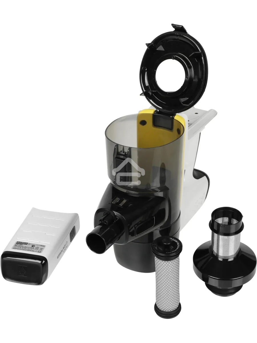 Пылесос вертикальный/ручной Karcher VC 6 Cordless ourFamily белый/чёрный, питание от аккумулятора, 250 Вт, уборка сухая, пылесборник 0.8 л, работа от АКБ max - 50 мин