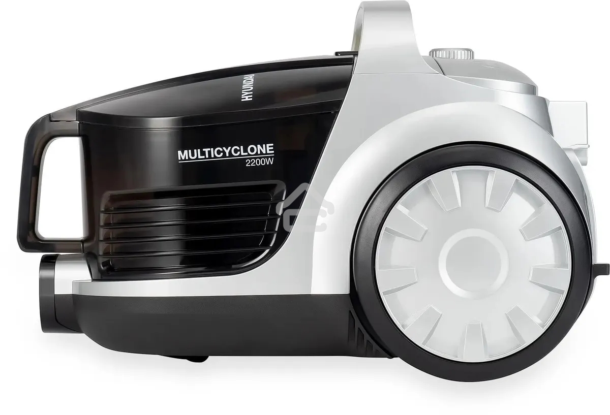 Пылесос Hyundai HYV-C2650 черный/серебристый, 380/2200 Вт, уборка сухая, пылесборник контейнер 3.5 л