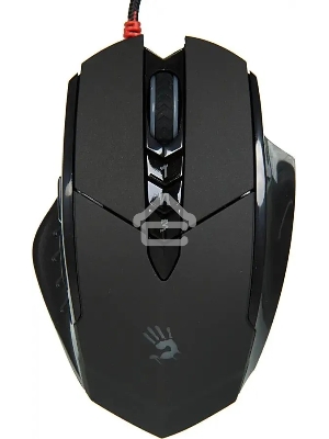 Мышь проводная A4Tech Bloody V7 черный, 3200 dpi, USB Type-A, кнопки - 8